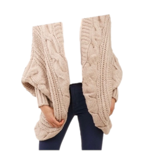 Anthropologie Beige Cable Knit Cardigan
